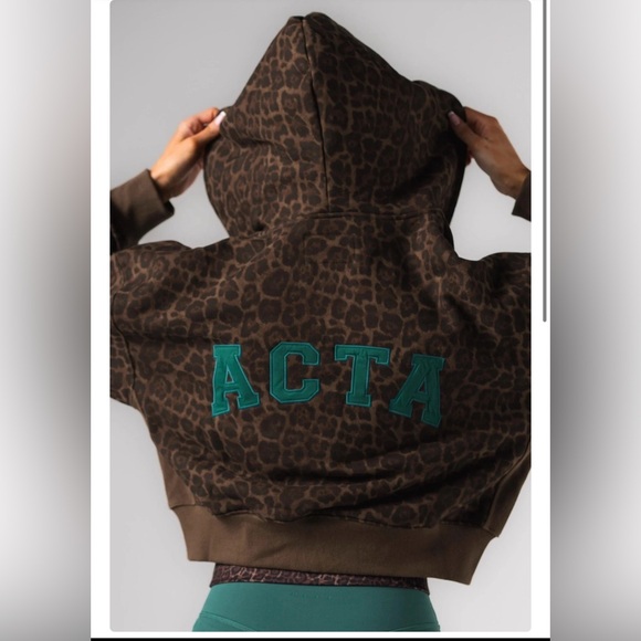 ACTA Women's Brown Leopard Jacket - Picture 2 of 4